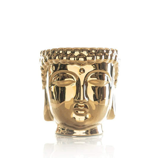 Metallic Gold Buddha 3-Wick Scented Candle